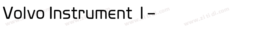 Volvo Instrument 1字体转换